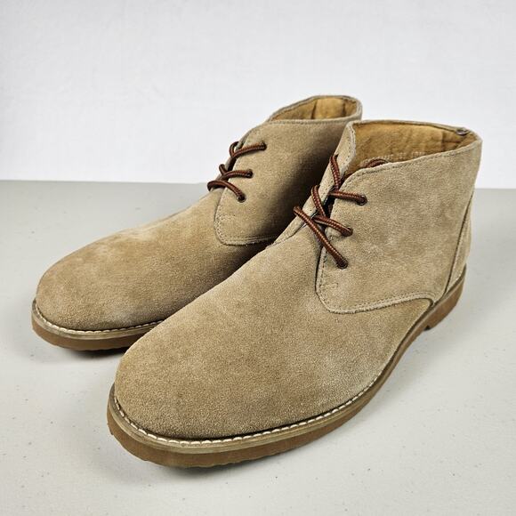 Nunn Bush Suede Leather Mens Chukka Boots Woodbury Ankle Tan 84445-269 Size 10 - Picture 1 of 16